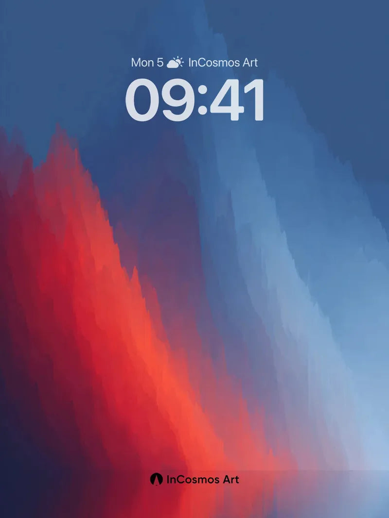 Crimson Veil Wallpaper with Ethereal Light