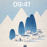 Snowy Village Serenity Wallpaper wallpaper for iPhone, iPad & Mac