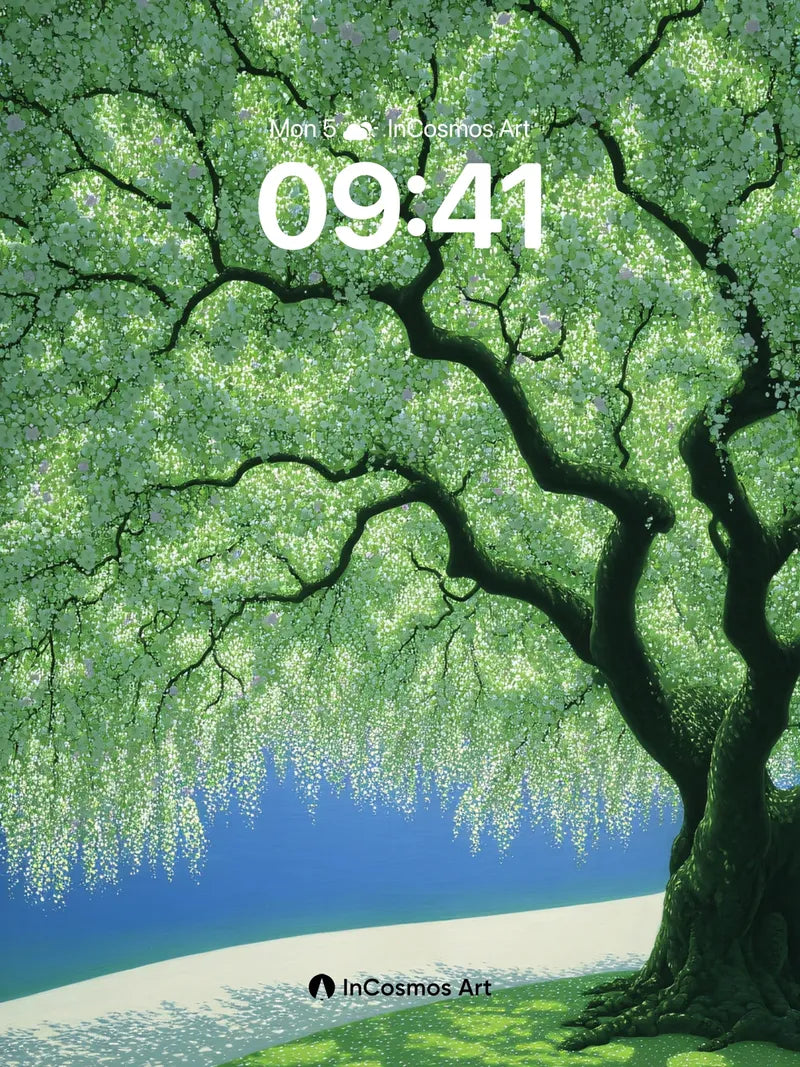 Serenity Bloom Wallpaper with Whispering Canopy