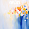 Whispering Bloom Wallpaper with Dripping Color wallpaper for iPhone, iPad & Mac
