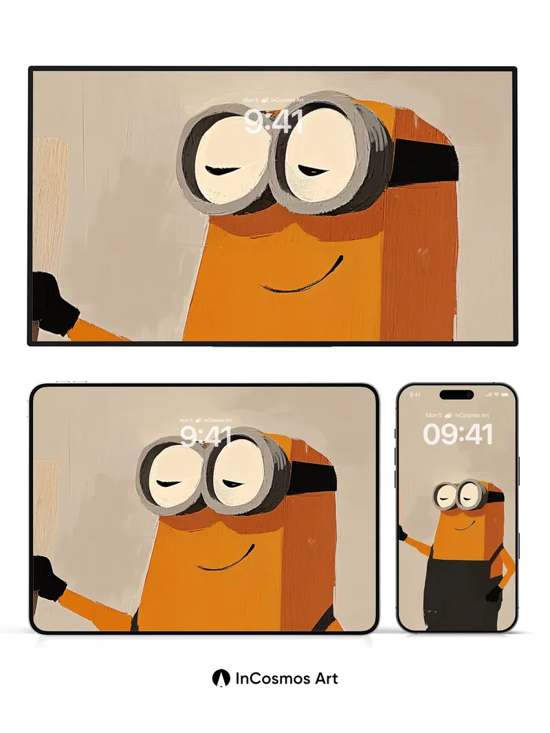 Playful Goggle Wallpaper with Wooden Texture