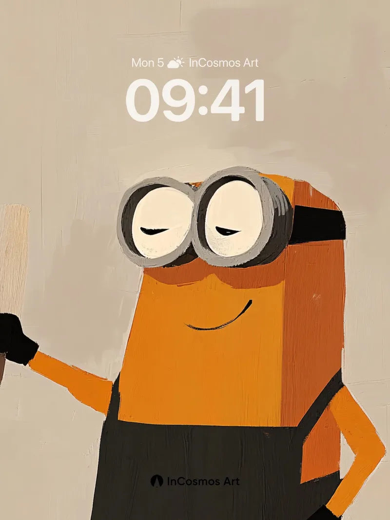 Playful Goggle Wallpaper with Wooden Texture