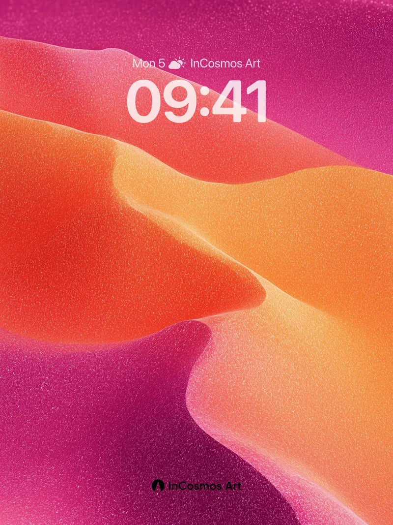 Luminous Dune Wallpaper with Liquid Light