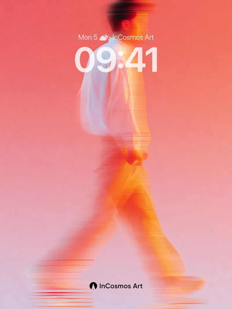 Blurred Motion Wallpaper with Warm Hues