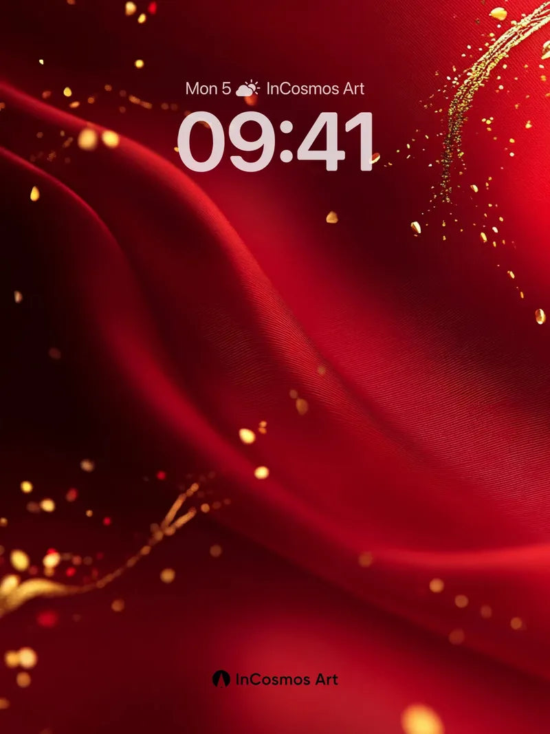 Luminous Silk Wallpaper with Golden Dust Trails wallpaper for iPhone, iPad & Mac