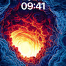 Infernal Spiral Wallpaper with Cosmic Core wallpaper for iPhone, iPad & Mac