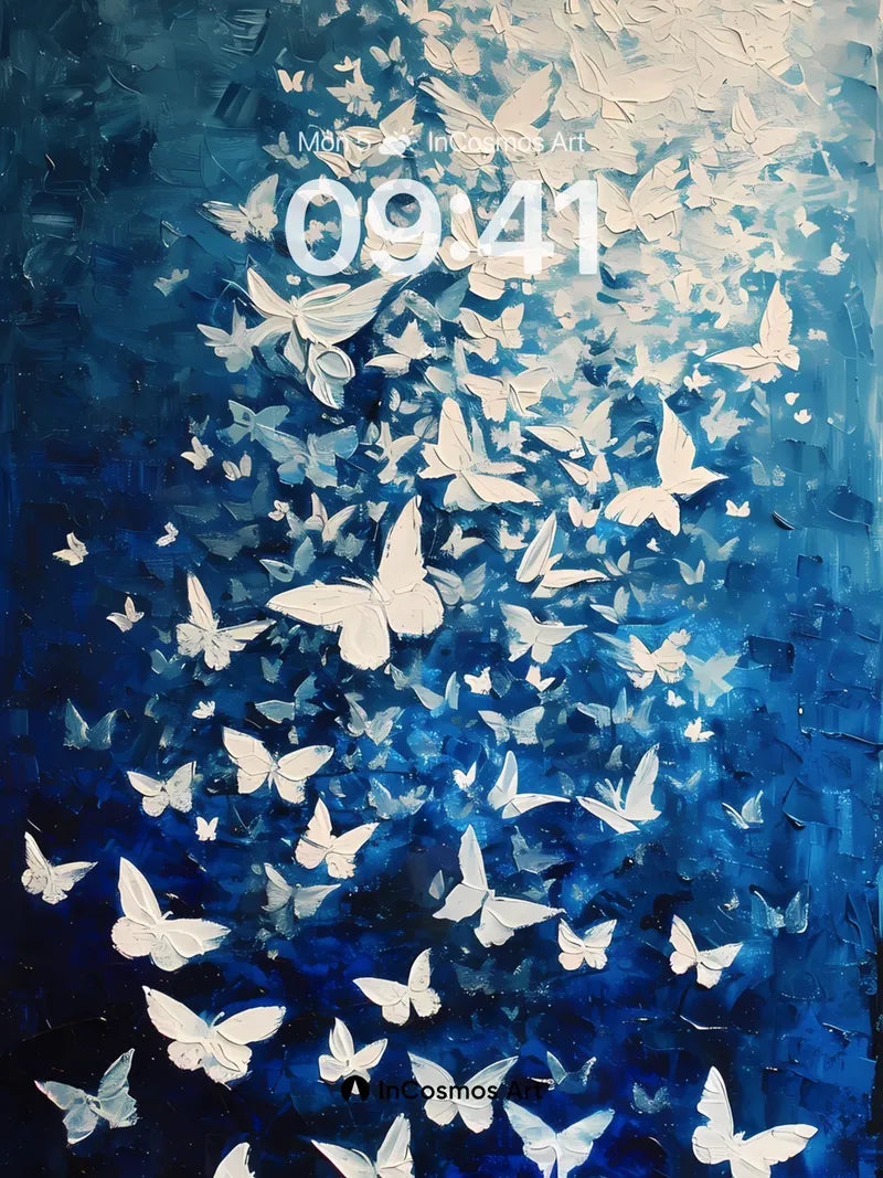 Luminous Flight Wallpaper with Ethereal Butterflies