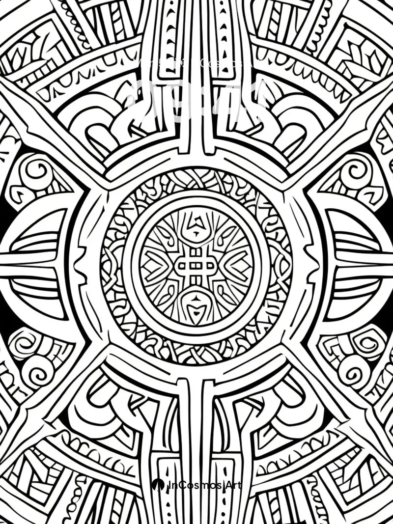 Intricate Lattice Wallpaper with Hidden Symmetry