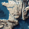 Stone Vein Wallpaper with River Light wallpaper for iPhone, iPad & Mac