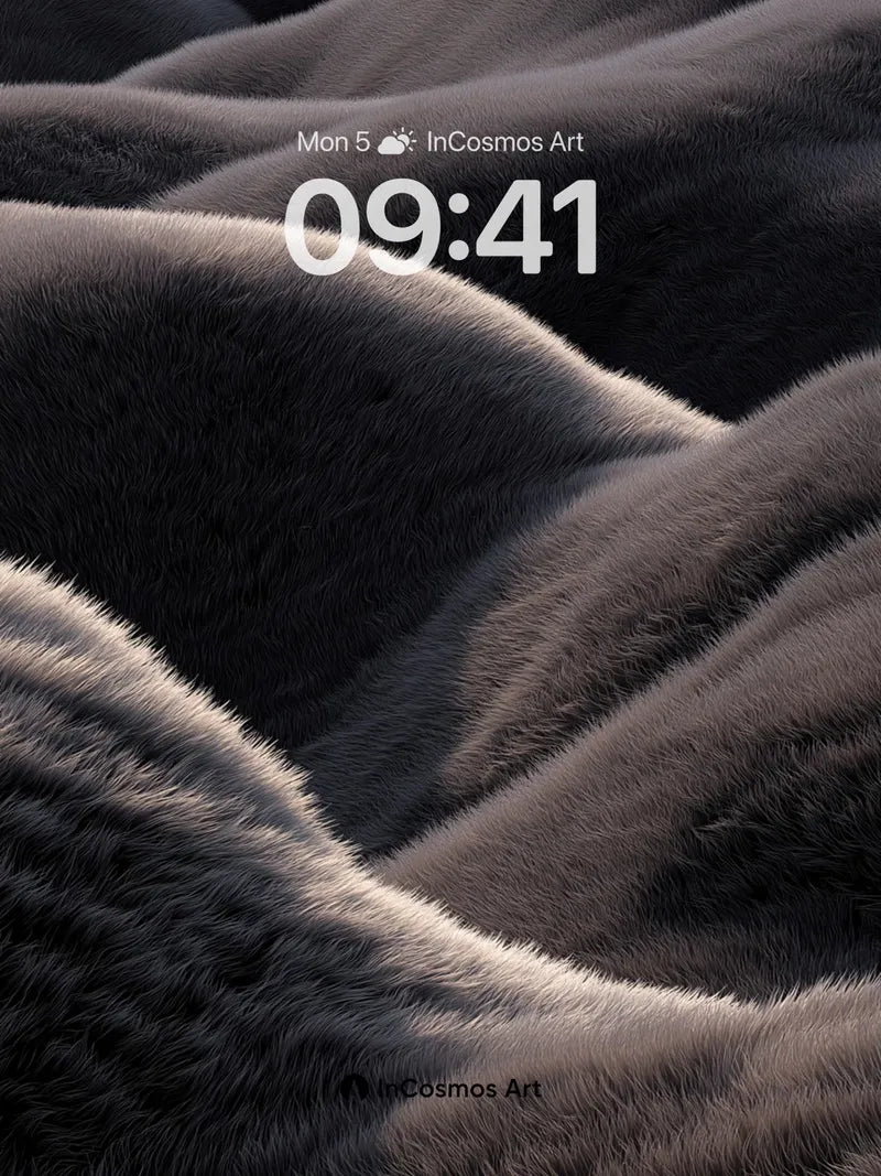 Velvet Dunes Wallpaper with Shadowed Peaks