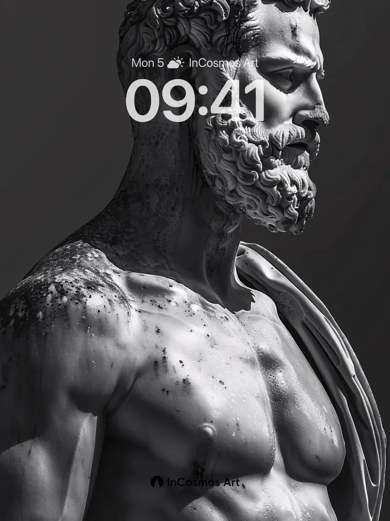 Stone Silence Wallpaper with Ancient Lines wallpaper for iPhone, iPad & Mac