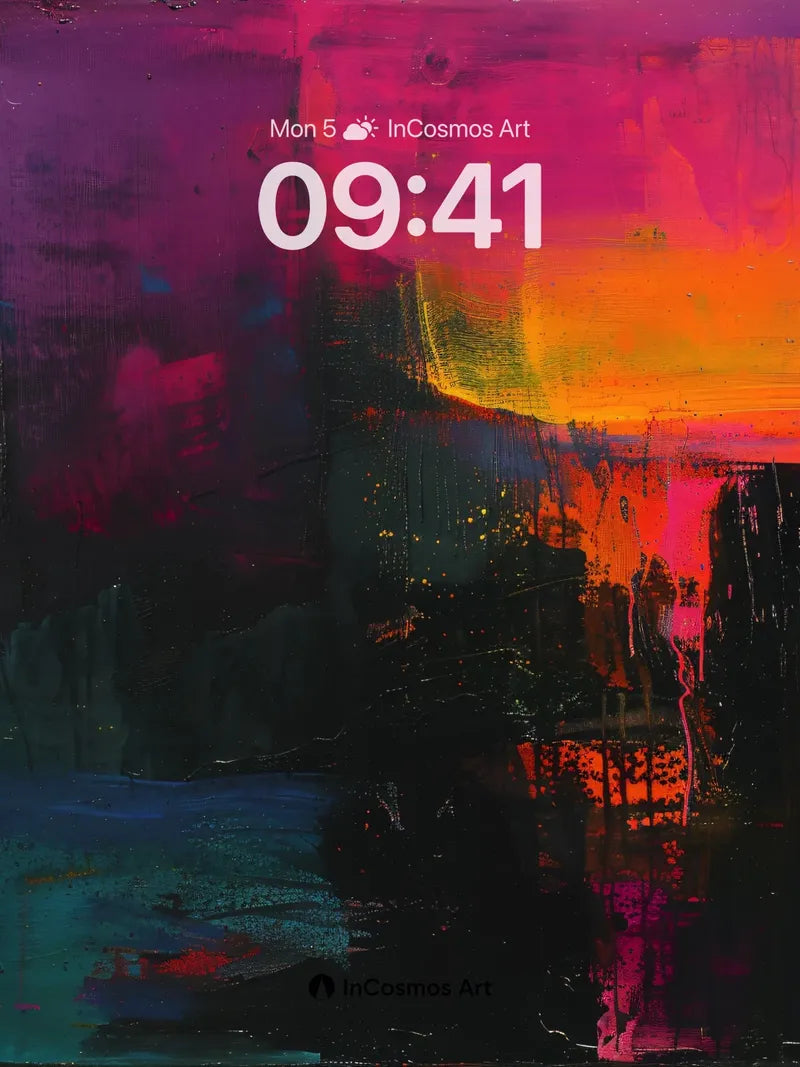 Crimson Eclipse Wallpaper with Shadowed Depths