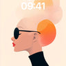 Surreal Silhouette Wallpaper with Floating Oranges wallpaper for iPhone, iPad & Mac