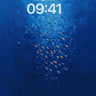 Deep Ocean School of Fish Background wallpaper for iPhone, iPad & Mac