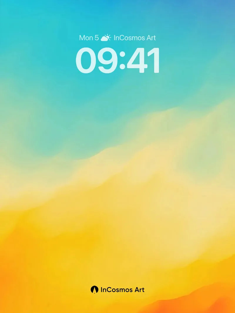 Serenity Gradient Wallpaper with Skyward Hues