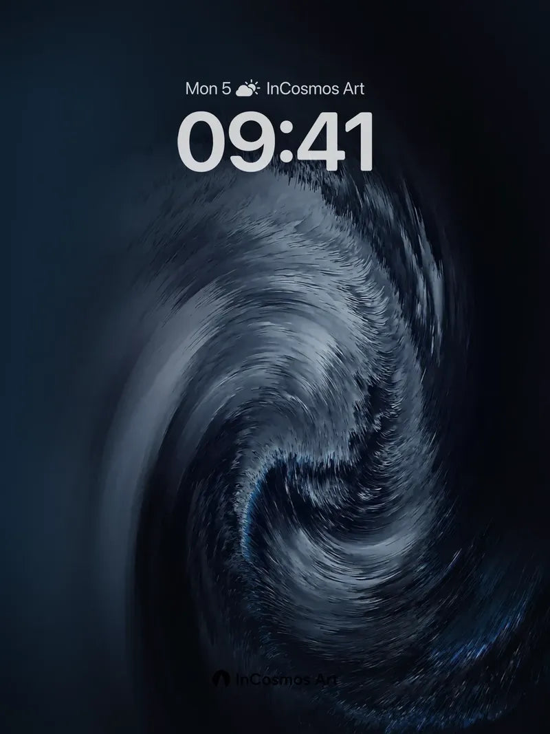 Void Spiral Wallpaper with Cosmic Breath