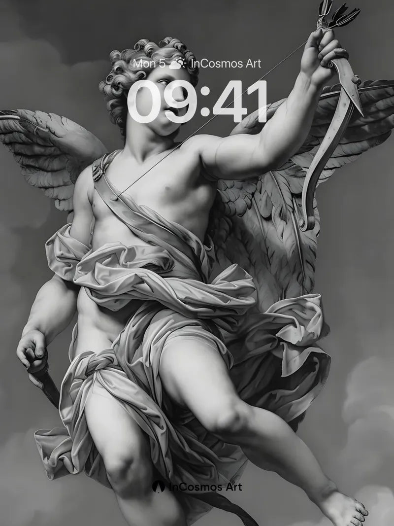 Ethereal Flight Wallpaper with Winged Grace wallpaper for iPhone, iPad & Mac