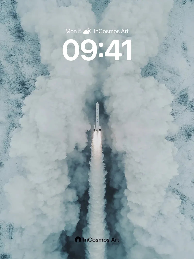 Ascendant Smoke Wallpaper with Celestial Trail