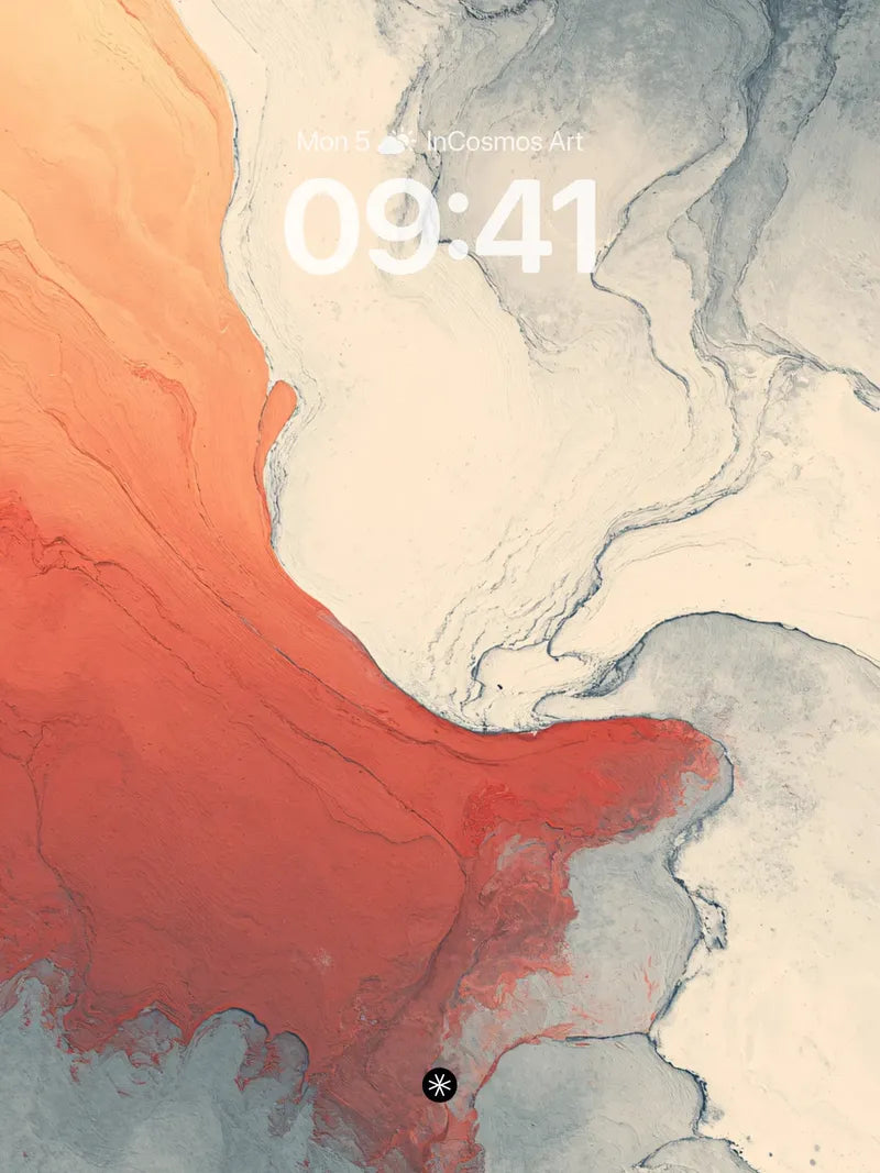 Serene Fluid Flow Wallpaper with Gradient Haze wallpaper for iPhone, iPad & Mac