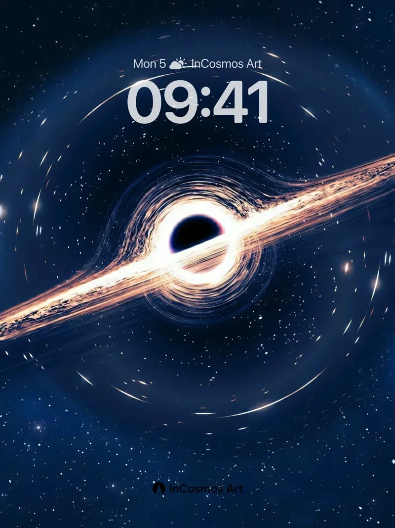 Cosmic Abyss Wallpaper with Light Swirls wallpaper for iPhone, iPad & Mac