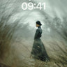 Mist-Woven Solitude Wallpaper with Haunting Grace wallpaper for iPhone, iPad & Mac