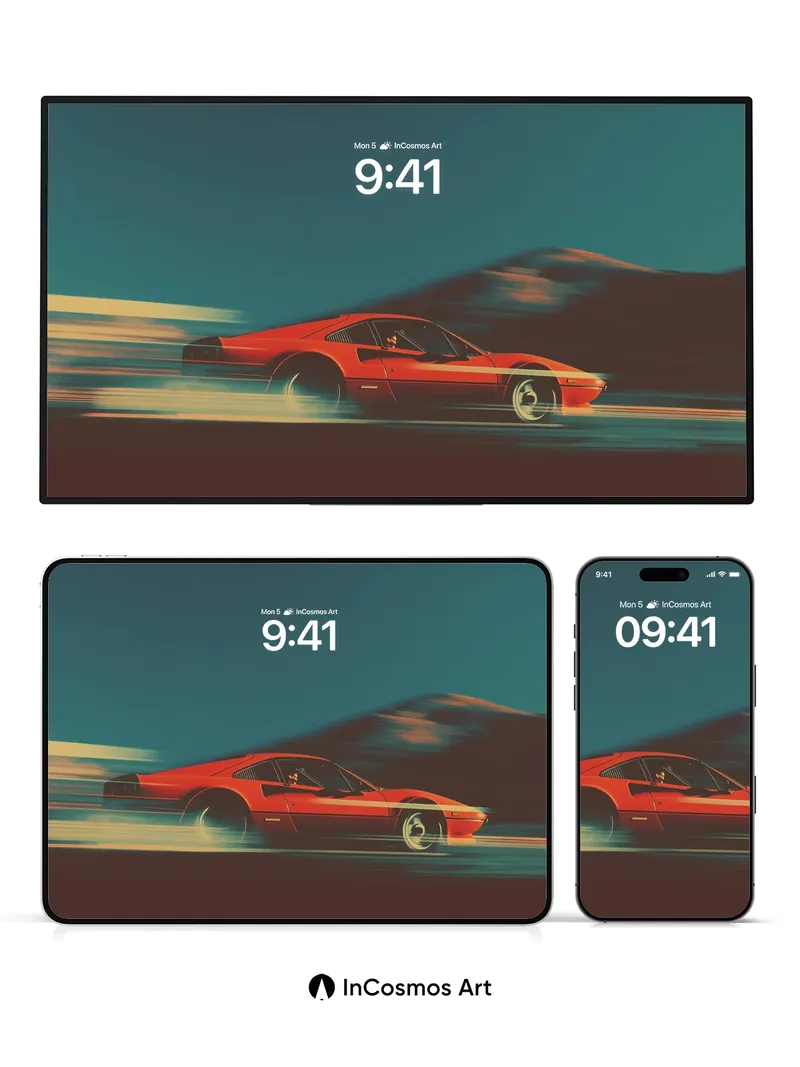 Velvet Velocity Wallpaper with Mountain Shadow