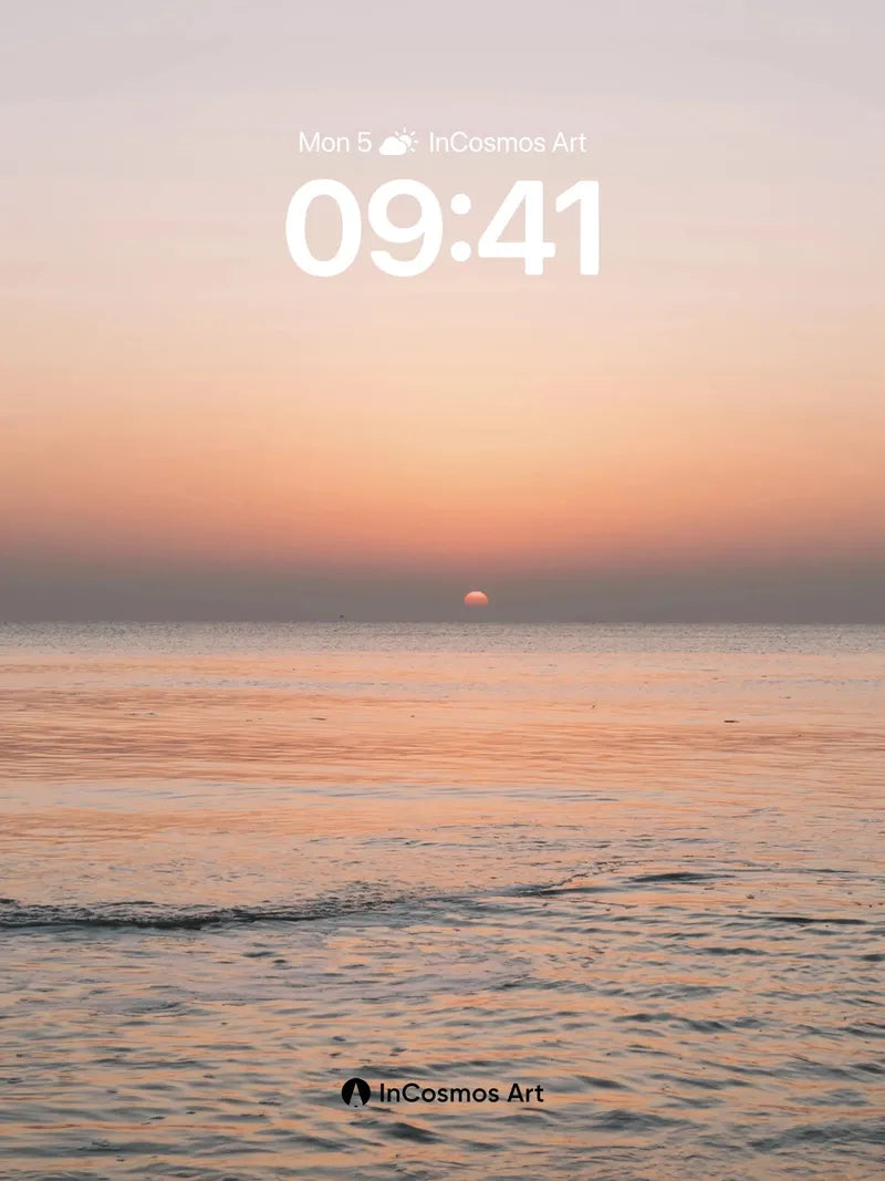 Serenity Sunset Wallpaper with Horizon Hush