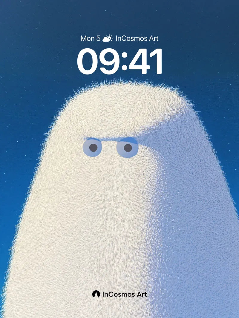 Frostbound Gaze Wallpaper with Silent Eyes