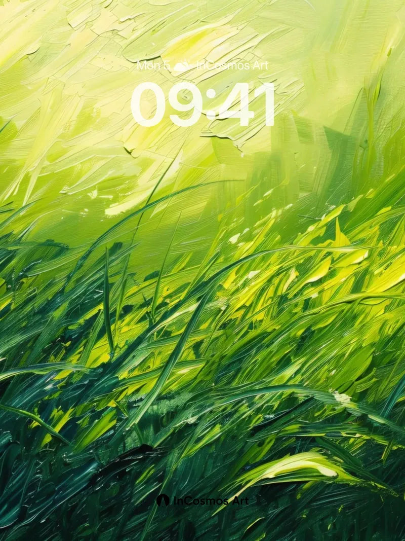 Luminous Grassfield Wallpaper with Sunlit Whispers