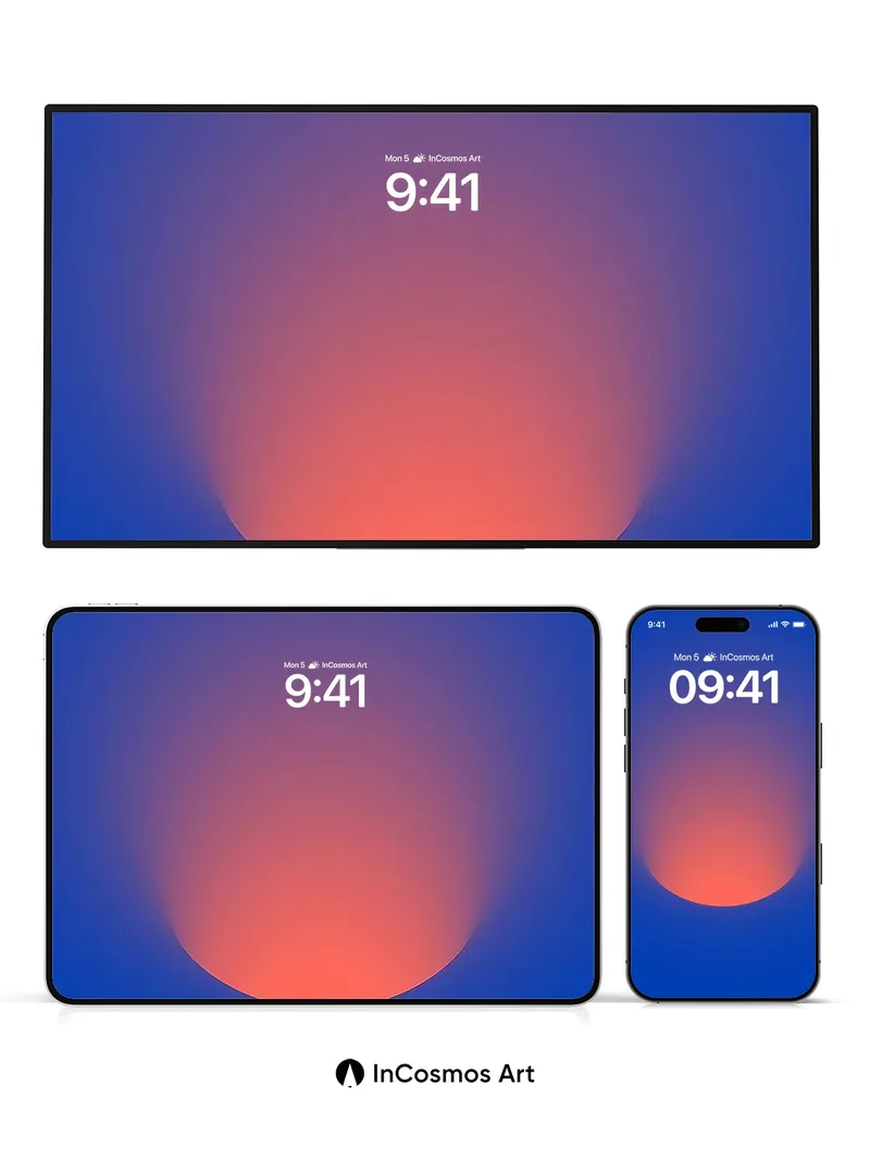 Calm Gradient Orb Wallpaper