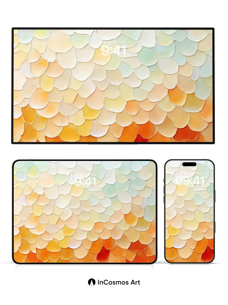 Golden Hush Wallpaper with Sunlit Scales