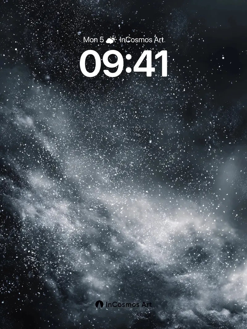 Cosmic Veil Wallpaper with Starlit Dust