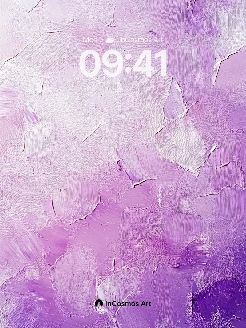 Lavender Hush Wallpaper with Textured Depth