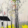 Whispering Canopy Wallpaper with Ink-Blot Trees wallpaper for iPhone, iPad & Mac