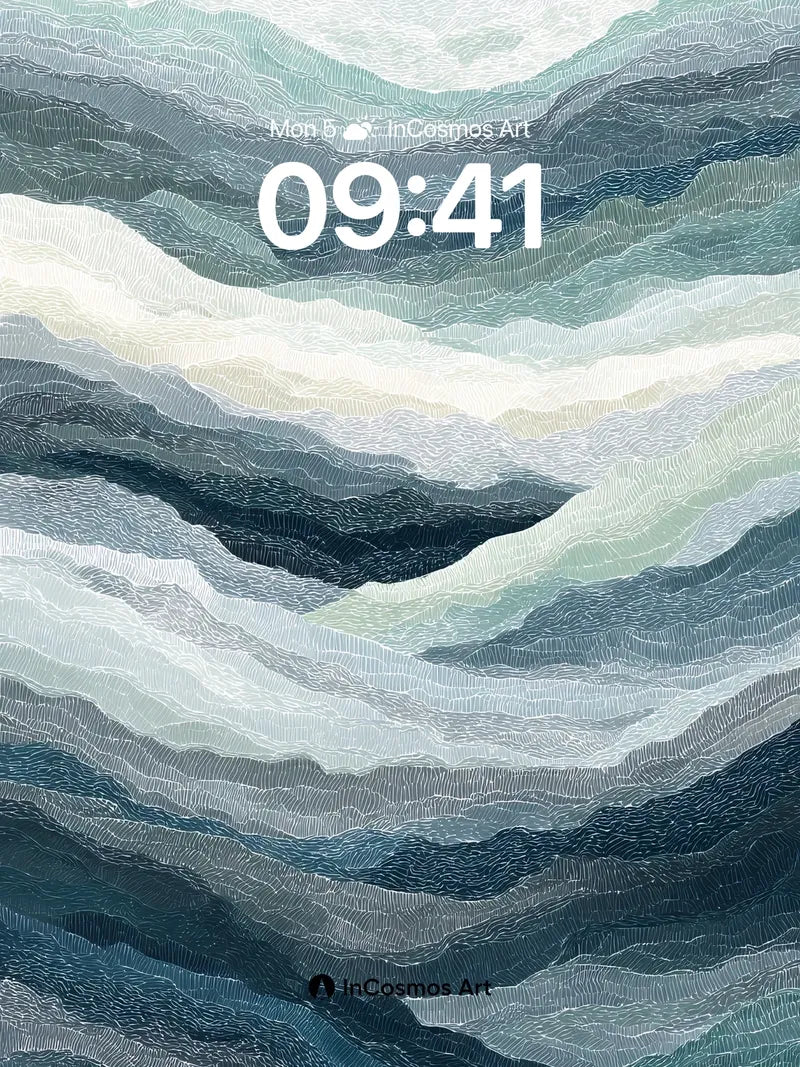 Serpentine Valley Wallpaper with Whispering Lines