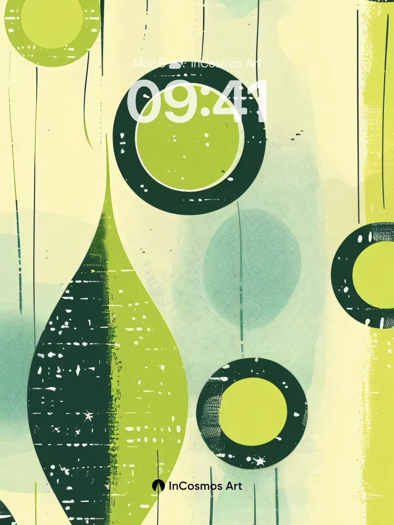 Whispering Geometry Wallpaper with Mid-Century Echoes