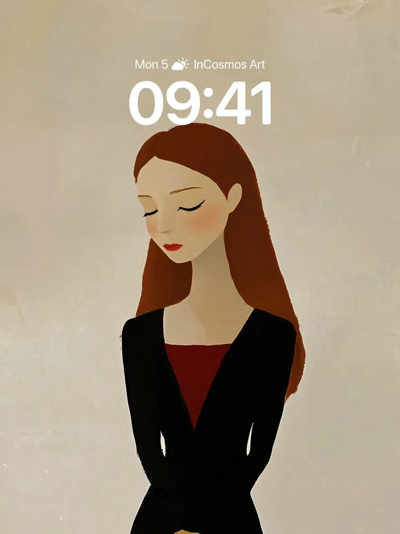 Quiet Contemplation Wallpaper with Velvet Depths