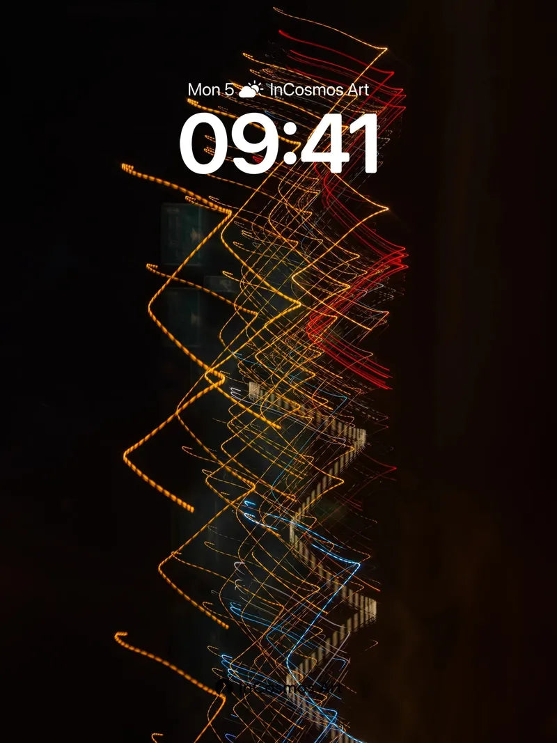 Neon Lattice Wallpaper with Electric Threads