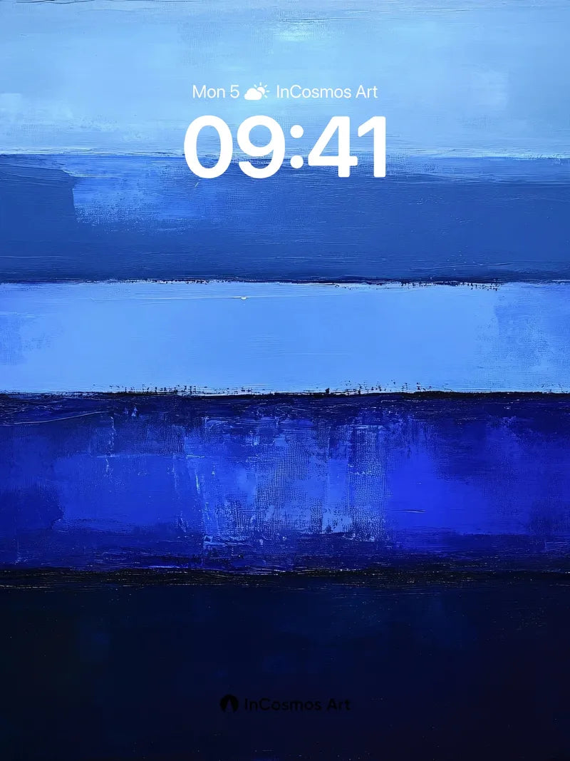 Cobalt Silence Wallpaper with Midnight Hues