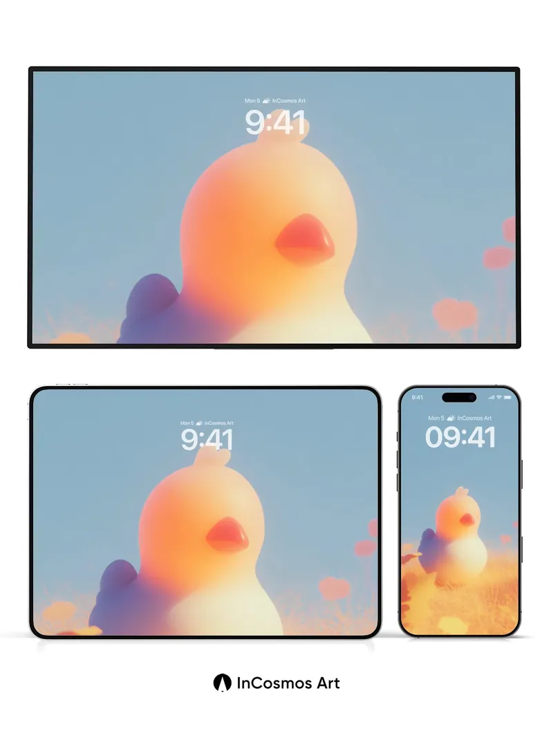 Golden Hush Wallpaper with Feathered Light