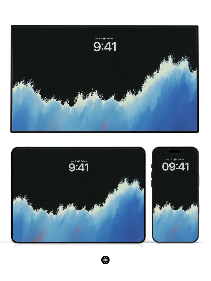 Mysterious Gradient Flow AMOLED Black Wallpaper
