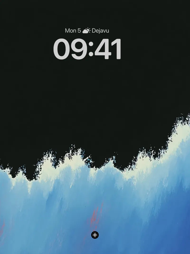 Mysterious Gradient Flow AMOLED Black Wallpaper