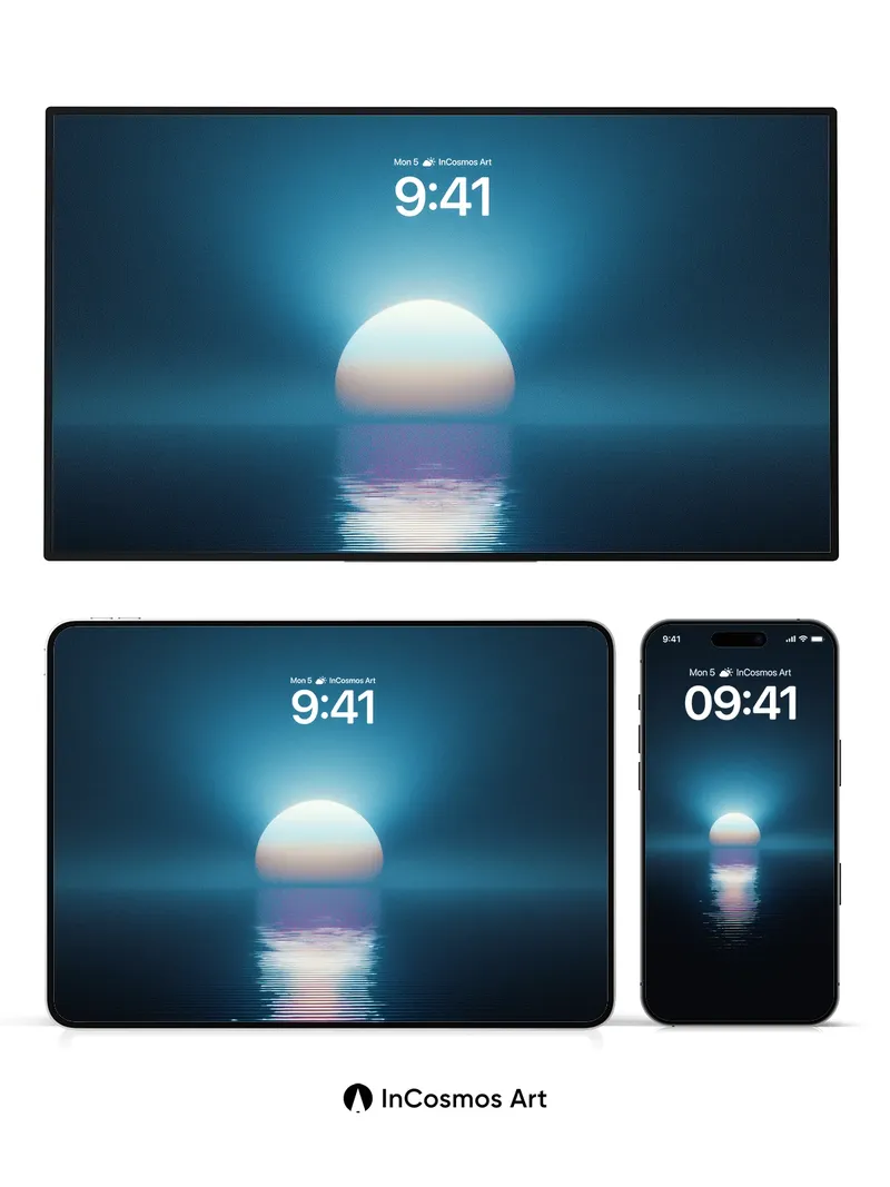 Serenity Sphere Wallpaper with Cosmic Reflection