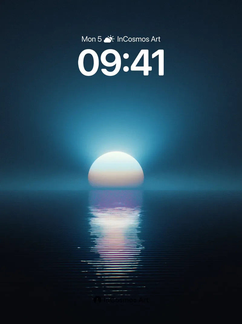 Serenity Sphere Wallpaper with Cosmic Reflection