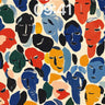 Playful Mask Parade Wallpaper with Cubist Energy wallpaper for iPhone, iPad & Mac
