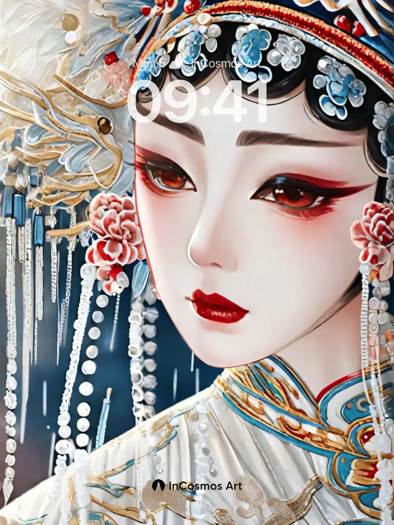 Ethereal Opera Wallpaper with Pearl Drizzle wallpaper for iPhone, iPad & Mac