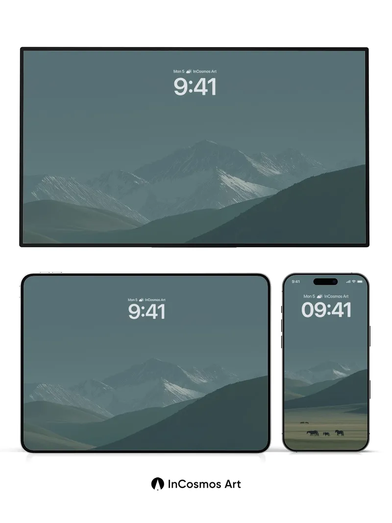 Serenity Ridge Wallpaper with Whispering Horses