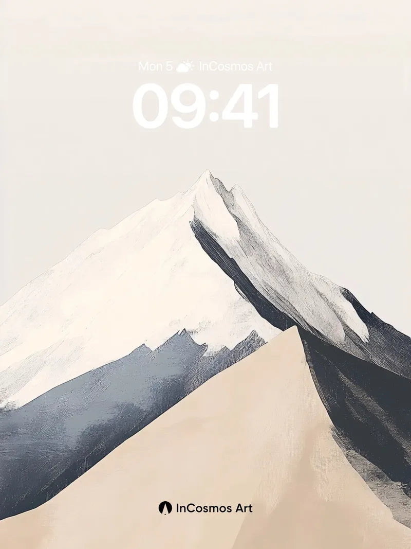 Silent Summit Wallpaper with Frozen Light