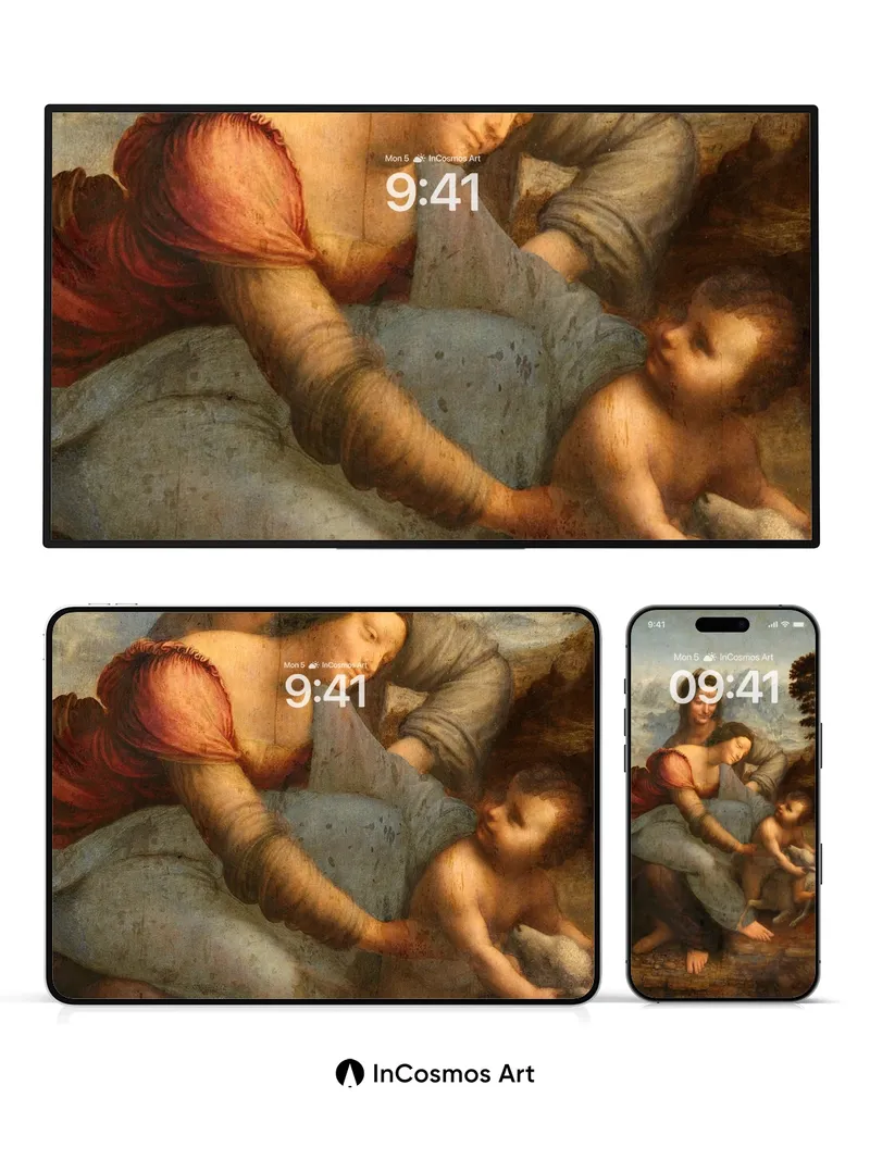 Serene Embrace Wallpaper with Leonardo's Touch