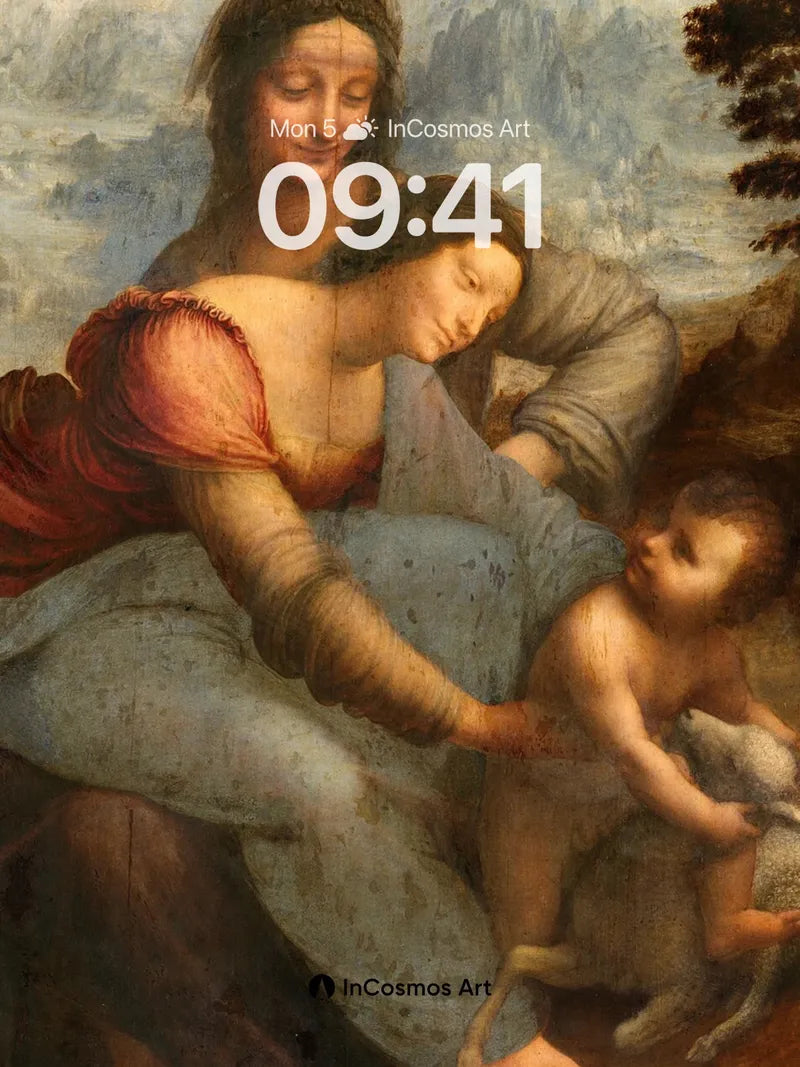 Serene Embrace Wallpaper with Leonardo's Touch